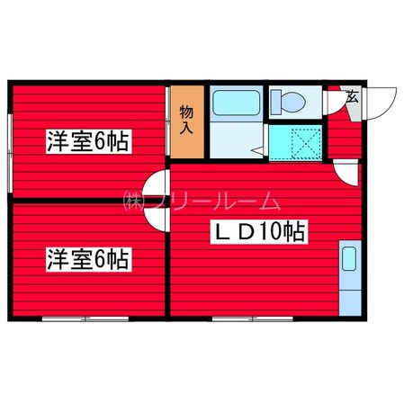 コーポ２２の物件間取画像